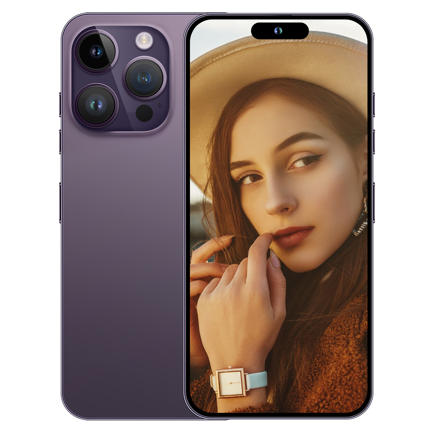 2024 New Design 7.3inch i15 Pro Max Android Smartphone 5g Mobile Phone For 16GB+