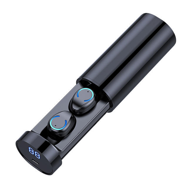 New Multi-function Earphone F9-6 BT5.0 LED Power Digital Display Headset Waterpr